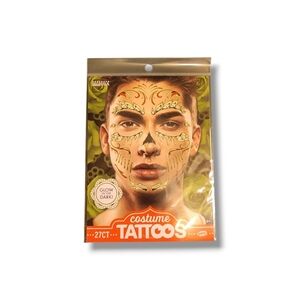 Costume Tattoos with Black and Red Design